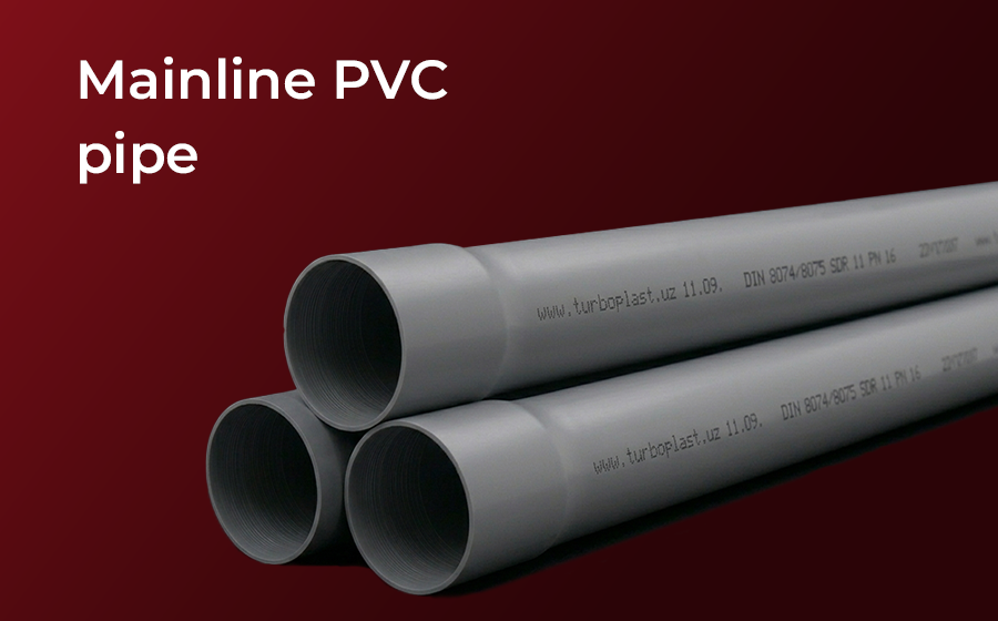 PVC pipes and fittings